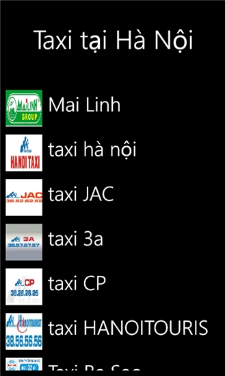Taxi Vietnam for Windows Phone